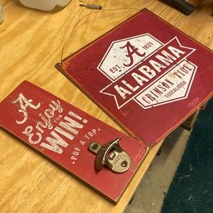 Authentic Alabama beer opener and wall hang